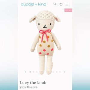 Cuddle & Kind Knit Lucy Lamb Plush Toy